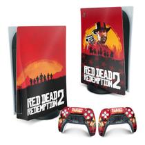 Adesivo Compatível PS5 Playstation 5 Skin - Red Dead Redemption 2