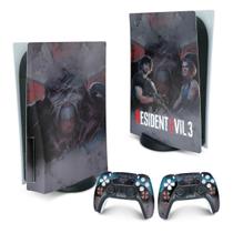 Adesivo Compatível PS5 Playstation 5 Skin - Resident Evil 3 Remake