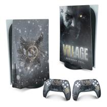 Adesivo Compatível PS5 Playstation 5 Skin - Resident Evil Village