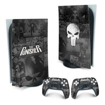 Adesivo Compatível PS5 Playstation 5 Skin - The Punisher Justiceiro Comics