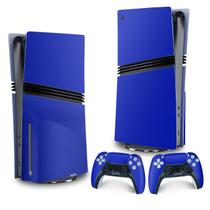 Adesivo Compatível PS5 Pro Skin Vertical Azul Escuro