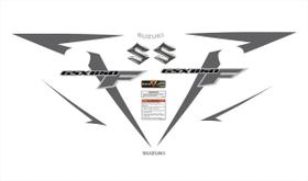 Adesivo Compatível Suzuki GSX 650F 2010-2013 Preto