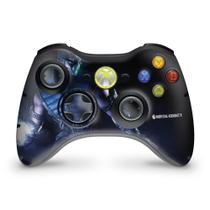 Adesivo Compatível Xbox 360 Controle Skin - Mortal Kombat X Subzero