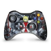 Adesivo Compatível Xbox 360 Controle Skin - Resident Evil Umbrella