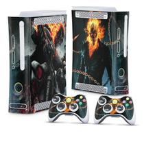 Adesivo Compatível Xbox 360 Fat Arcade Skin - Ghost Rider - Motoqueiro Fantasma B