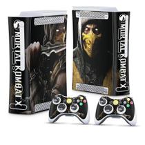 Adesivo Compatível Xbox 360 Fat Arcade Skin - Mortal Kombat X Scorpion