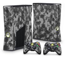 Adesivo Compatível Xbox 360 Slim Skin - Camuflagem Cinza