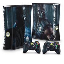 Adesivo Compatível Xbox 360 Slim Skin - Mortal Kombat X Subzero