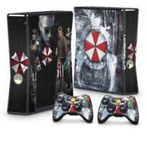 Adesivo Compatível Xbox 360 Slim Skin - Resident Evil - Umbrella