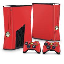 Adesivo Compatível Xbox 360 Slim Skin - Vermelho