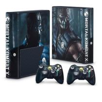 Adesivo Compatível Xbox 360 Super Slim Skin - Mortal Kombat X Subzero