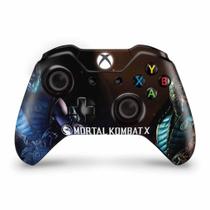 Adesivo Compatível Xbox One Fat Controle Skin - Mortal Kombat X - Subzero - Pop Arte Skins