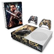 Adesivo Compatível Xbox One S Slim Skin - Deus Ex: Mankind Divided