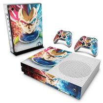 Adesivo Compatível Xbox One S Slim Skin - Dragon Ball Super Vegeta Ssj God