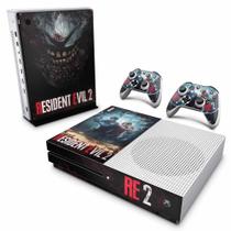Adesivo Compatível Xbox One S Slim Skin - Resident Evil 2 Remake