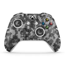 Adesivo Compatível Xbox One Slim X Controle Skin - Camuflagem Cinza
