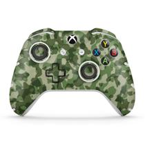 Adesivo Compatível Xbox One Slim X Controle Skin - Camuflagem Verde