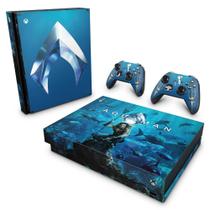 Adesivo Compatível Xbox One X Skin - Aquaman - Pop Arte Skins