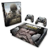 Adesivo Compatível Xbox One X Skin - Call Of Duty Ww2