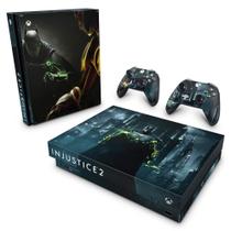 Adesivo Compatível Xbox One X Skin - Injustice 2