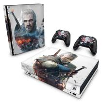 Adesivo Compatível Xbox One X Skin - The Witcher 3 B