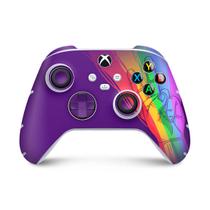 Adesivo Compatível Xbox Series S X Controle Skin - Rainbow Colors Colorido