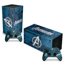 Adesivo Compatível Xbox Series X Horizontal Skin - Avengers Vingadores Comics - Pop Arte Skins