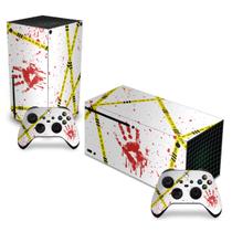 Adesivo Compatível Xbox Series X Horizontal Skin - Cena De Crime Scene