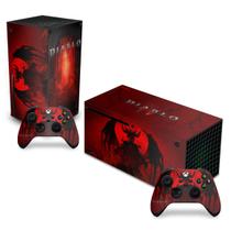 Adesivo Compatível Xbox Series X Horizontal Skin - Diablo IV 4 - Pop Arte Skins