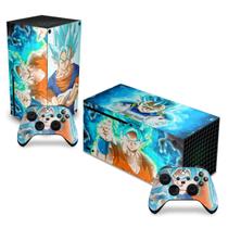Adesivo Compatível Xbox Series X Horizontal Skin - Dragon Ball Super