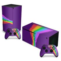 Adesivo Compatível Xbox Series X Horizontal Skin - Rainbow Colors Colorido