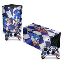 Adesivo Compatível Xbox Series X Horizontal Skin - Sonic