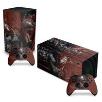 Adesivo Compatível Xbox Series X Horizontal Skin - Venom Tempo de Carnificina - Pop Arte Skins