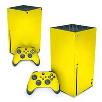 Adesivo Compatível Xbox Series X Skin - Amarelo - Pop Arte Skins