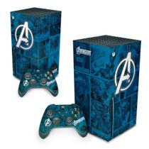 Adesivo Compatível Xbox Series X Skin - Avengers Vingadores Comics