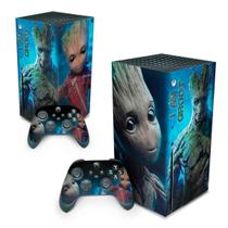 Adesivo Compatível Xbox Series X Skin - Baby Groot