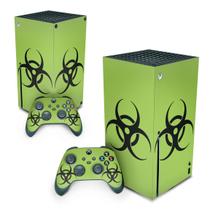 Adesivo Compatível Xbox Series X Skin - Biohazard Radioativo - Pop Arte Skins
