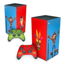 Adesivo Compatível Xbox Series X Skin - Crash Bandicoot