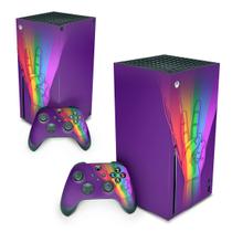 Adesivo Compatível Xbox Series X Skin - Rainbow Colors Colorido