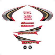 Adesivo Compatível Yamaha Ybr 125 2008 Moto Vermelha + Logos Adesivo Compatível Yamaha Ybr 125 2008 Moto Vermelha + Logos