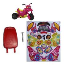 Adesivo Completo E Pedal Para Moto Xt3 Da Bandeirante Rosa Adesivo Completo E Pedal Para Moto Xt3 Da Bandeirante Rosa