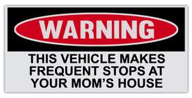 Adesivo Crazy Sticker Guy Funny Warning 15,2 cm x 7,6 cm