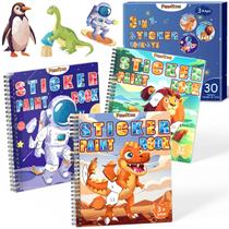 Adesivo da Number Paint Books PERRYHOME Kids 4-8 Dinosaur Adesivo da Number Paint Books PERRYHOME Kids 4-8 Dinosaur