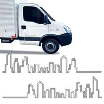Adesivo Daily City 30s13 2020 Prédio Lateral Resinado - Par Adesivo Daily City 30s13 2020 Prédio Lateral Resinado - Par