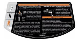 Adesivo de Advertência Compatível Tampa Porta-Luvas Jet Ski