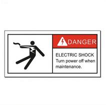 Adesivo de advertência Electric Shock Danger 6 unidades de PVC de 10 x 5 cm Adesivo de advertência Electric Shock Danger 6 unidades de PVC de 10 x 5 cm