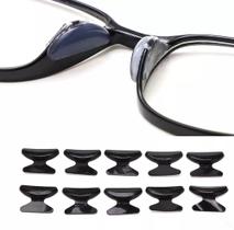Adesivo de almofadas para óculos antiderrapante.1 par/ cor preta