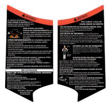 Adesivo de Aviso Compatível Tampa Porta-Luvas Sea-Doo