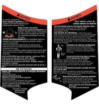 Adesivo de Aviso Compatível Tampa Porta-Luvas Seadoo