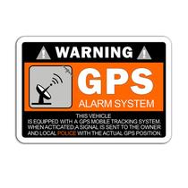 Adesivo de aviso do sistema de alarme GPS 10 unidades/lote para veículo